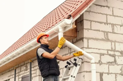 Pose et remplacement de gouttières à Haie-Traversaine